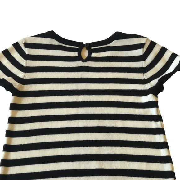 Childrens Place Black & White Stripe Sequined Dress size 7/8 - Picture 3 of 6
